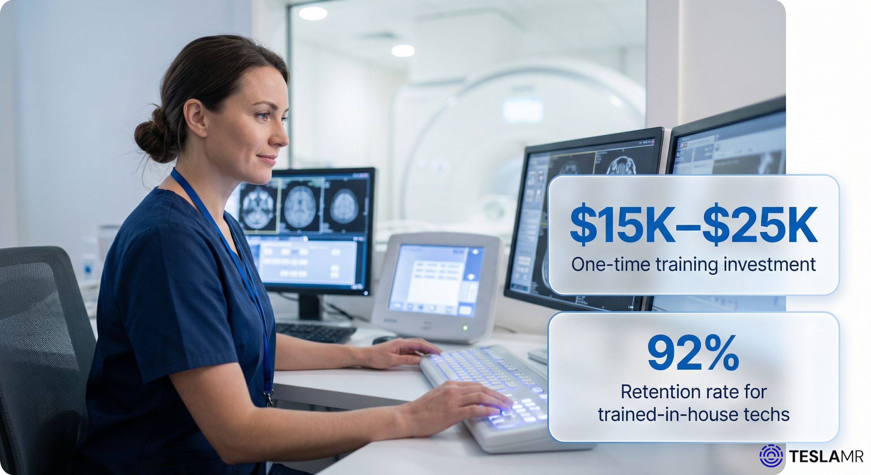 Training investment and retention ROI data overlay